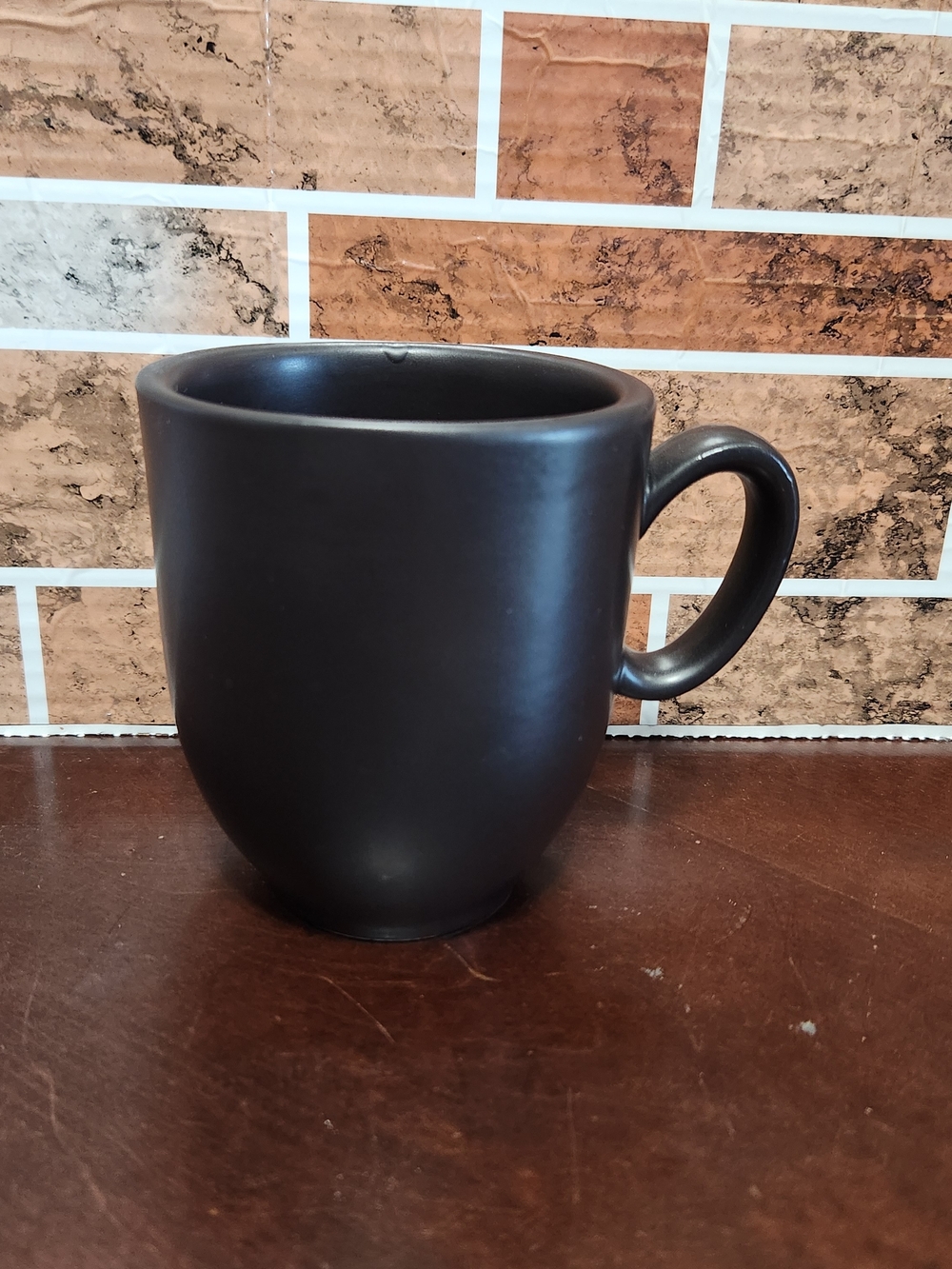Pier 1 Matte Black Ceramic Mug with Handle
